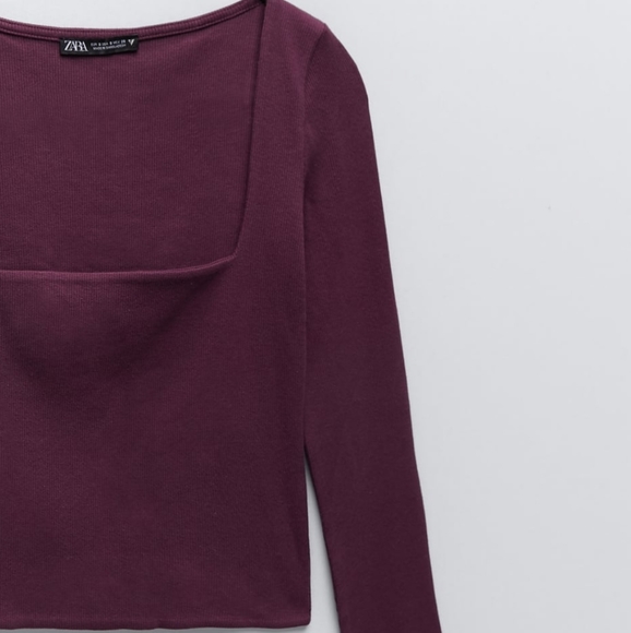 ZARA | Bloggers Fave Square Neck Cropped Top - Picture 8 of 10